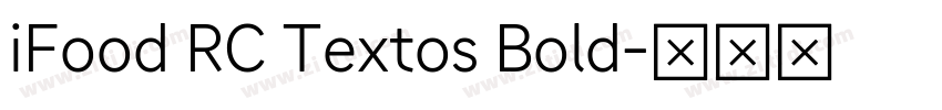 iFood RC Textos Bold字体转换